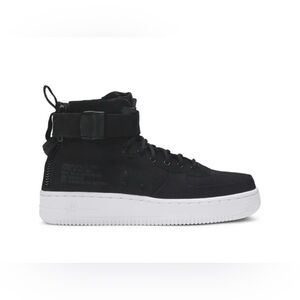 Nike SF Air Force 1 Mid Black Anthracite White (GS)   AJ0424-004.Size 6Y